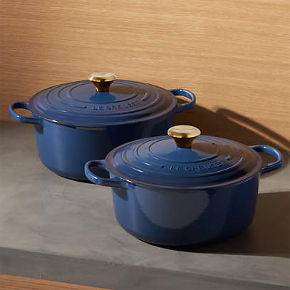 Le Creuset ® Signature Ink Blue Enameled Cast Iron Dutch Ovens