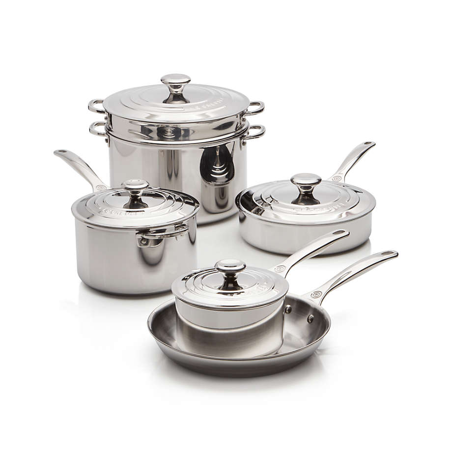 Le Creuset 10-Pc Cookware Set in White