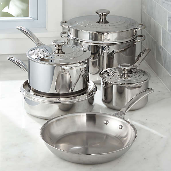 Le Creuset 5 Piece Stainless Steel Cookware Set