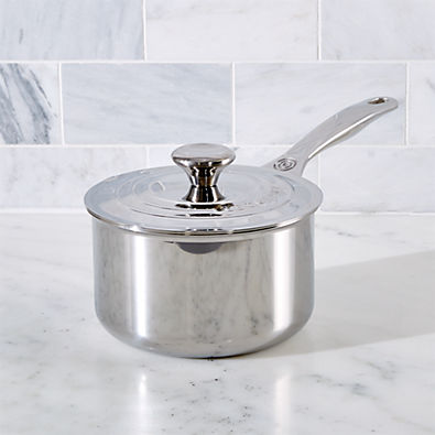 View Le Creuset ® Signature 2-Qt. Stainless Steel Saucepan with Lid details