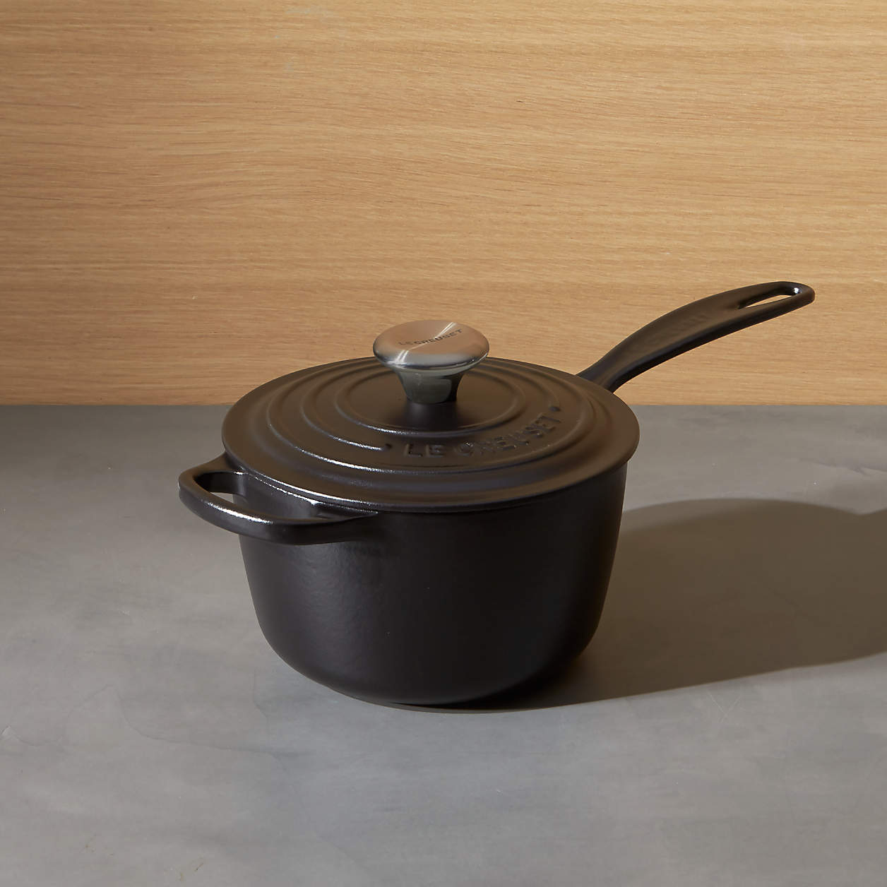 Le Creuset Signature 1.75Qt. Licorice Black Enameled Cast Iron