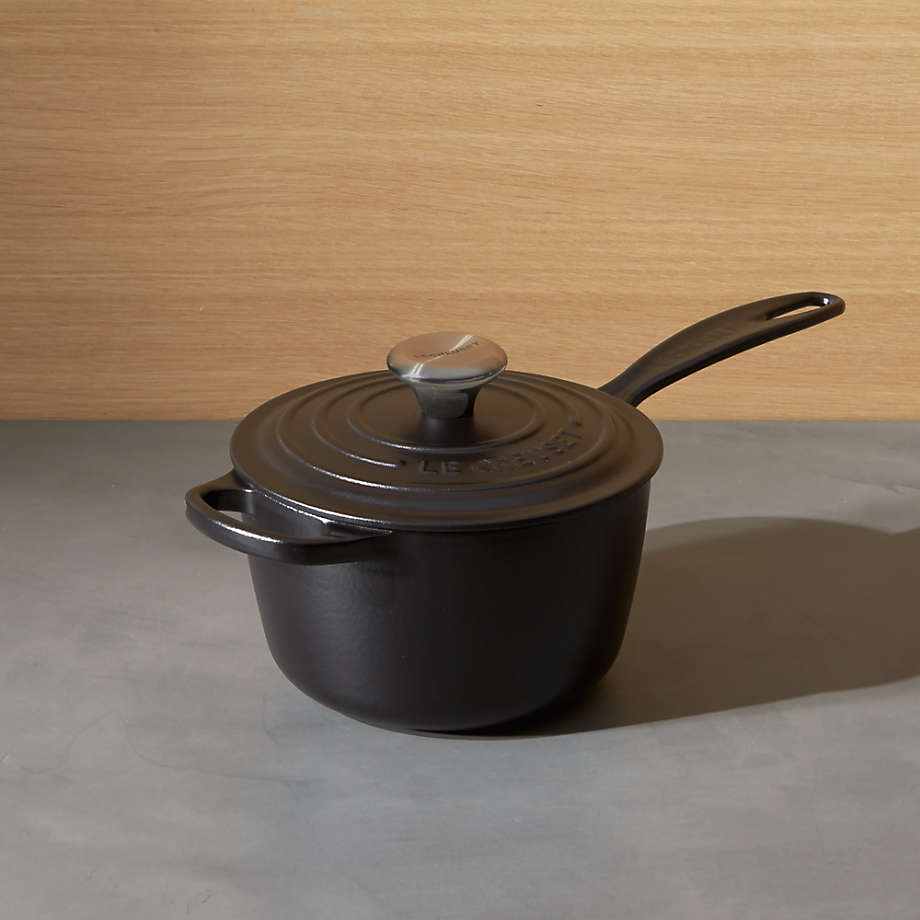 Le Creuset Signature 1.75Qt. Licorice Black Enameled Cast Iron