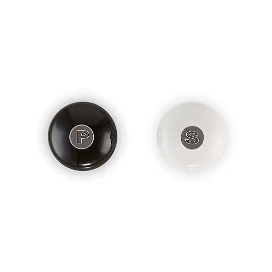 Le Creuset ® Black & White Salt and Pepper Mill Set