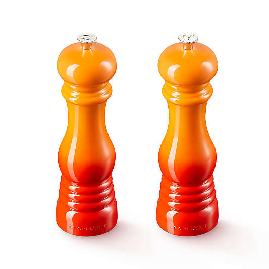 Le Creuset ® Flame Salt and Pepper Mill Set