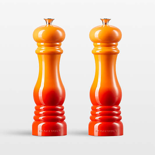 Le Creuset ® Flame Salt and Pepper Mill Set