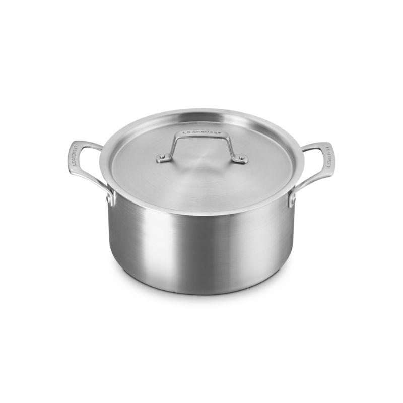 Le Creuset ® Essential Stainless Steel 6.25-Qt. Stockpot with Lid - image 3 of 6