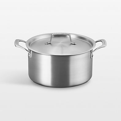 View Le Creuset ® Essential Stainless Steel 6.25-Qt. Stockpot with Lid details