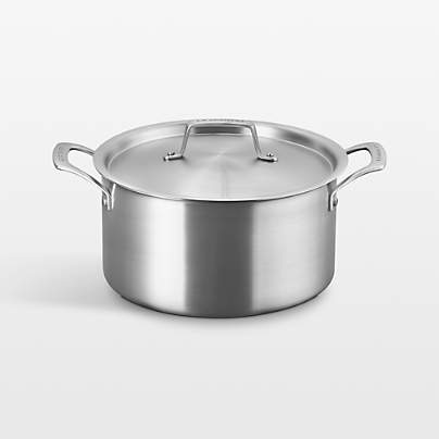 Le Creuset ® Essential Stainless Steel 6.25-Qt. Stockpot with Lid