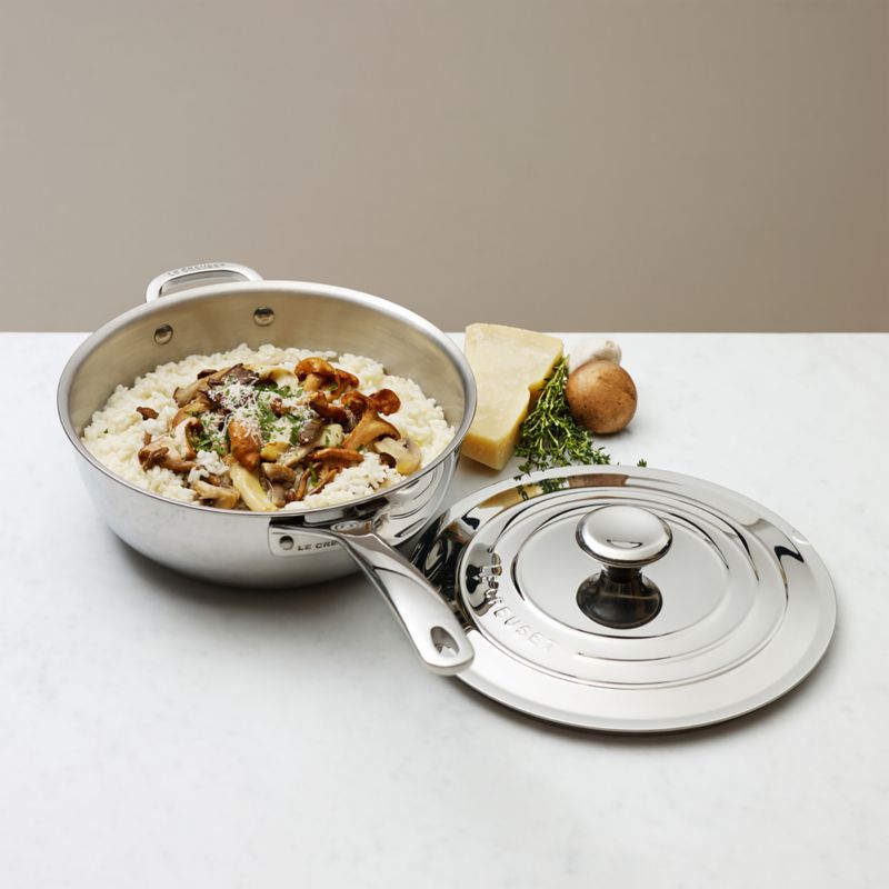 Le Creuset ® Signature Stainless Steel 3.5-Qt. Saucier Pan with Lid - image 1 of 7