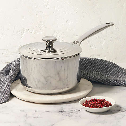 Le Creuset ® Signature Stainless Steel 3-Qt. Saucepan with Lid