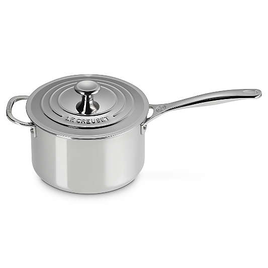 Le Creuset ® Signature Stainless Steel 4-Qt. Saucepan with Lid