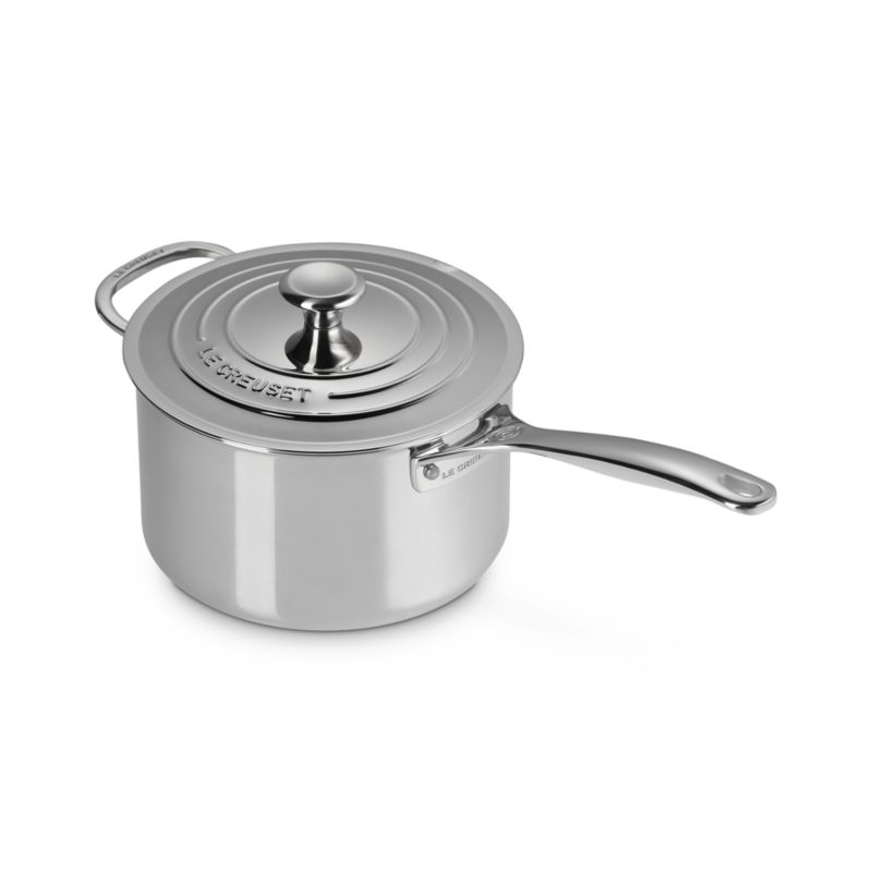 Le Creuset ® Signature Stainless Steel 4-Qt. Saucepan with Lid - image 4 of 6