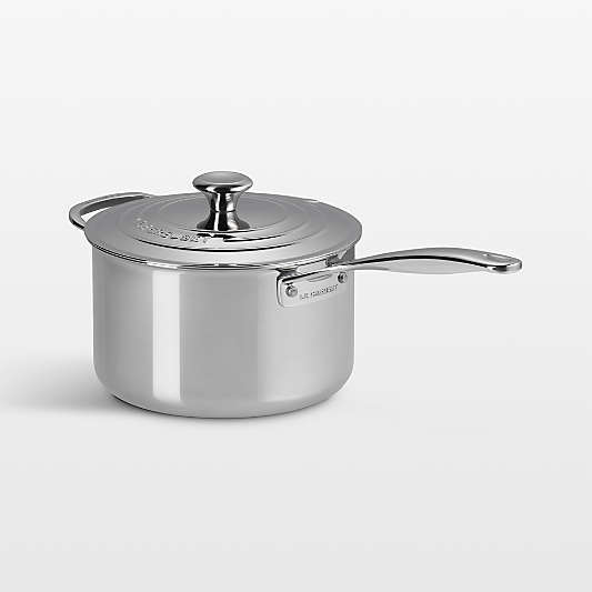 Le Creuset ® Signature Stainless Steel 4-Qt. Saucepan with Lid