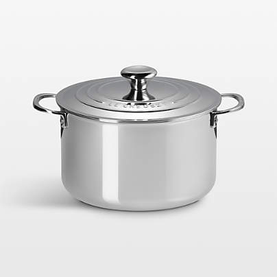 Le Creuset ® Signature Stainless Steel 7-Qt. Stock Pot with Lid