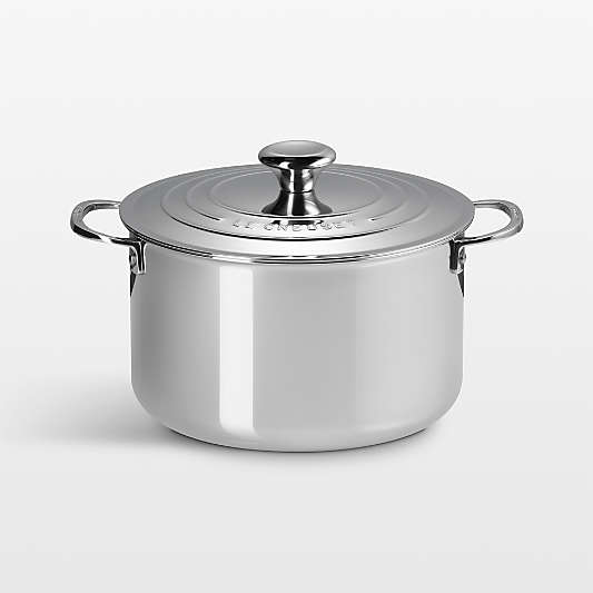 Le Creuset ® Signature Stainless Steel 7-Qt. Stock Pot with Lid