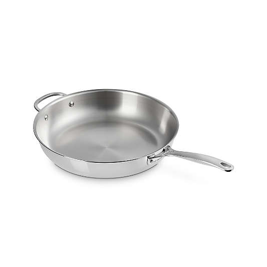 Le Creuset ® Signature Stainless Steel 12.5" Deep Round Fry Pan
