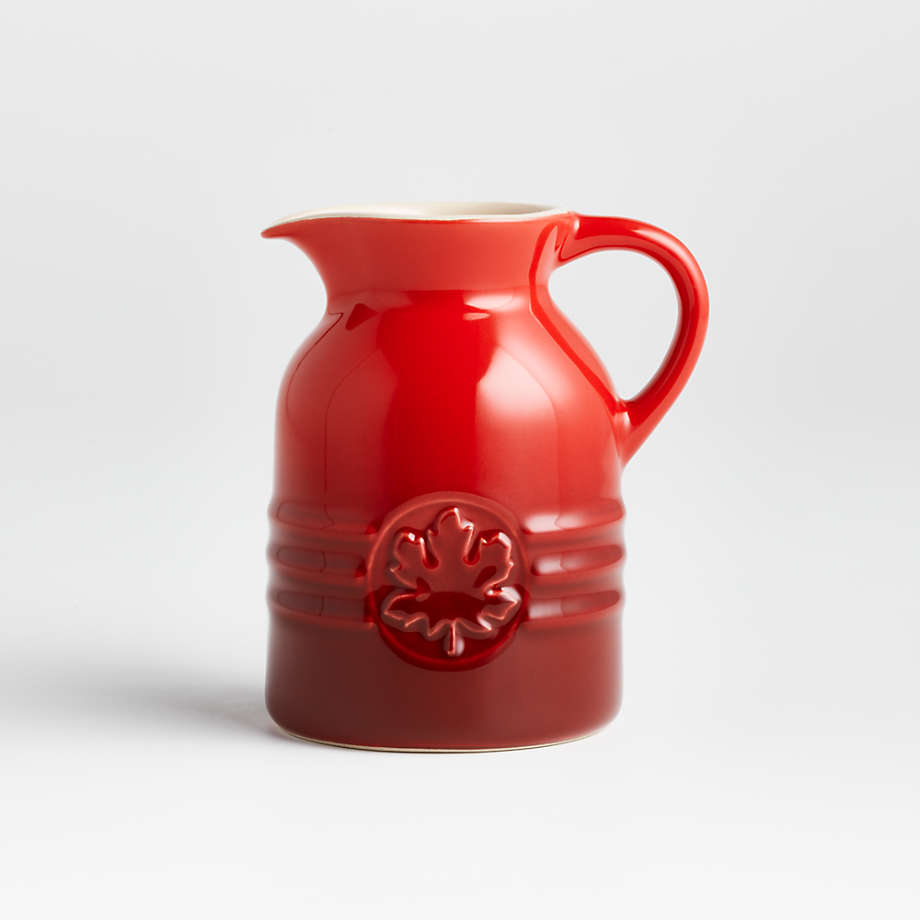 Le Creuset Cerise Syrup Jar Crate & Barrel Canada