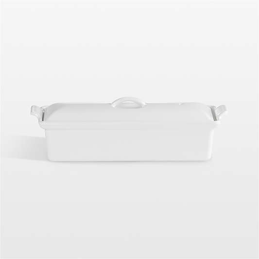 Le Creuset ® 2-Qt. White Enameled Cast Iron Pate Terrine Dish