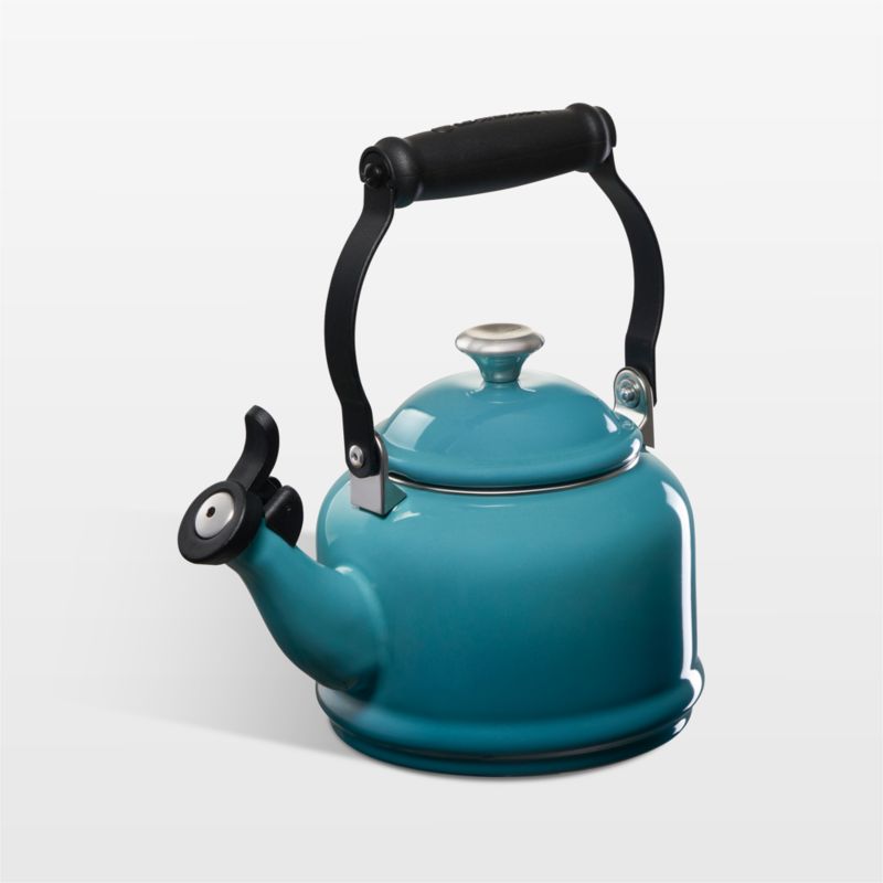 Le Creuset 1.25-Qt. Demi Caribbean Tea Kettle + Reviews | Crate & Barrel