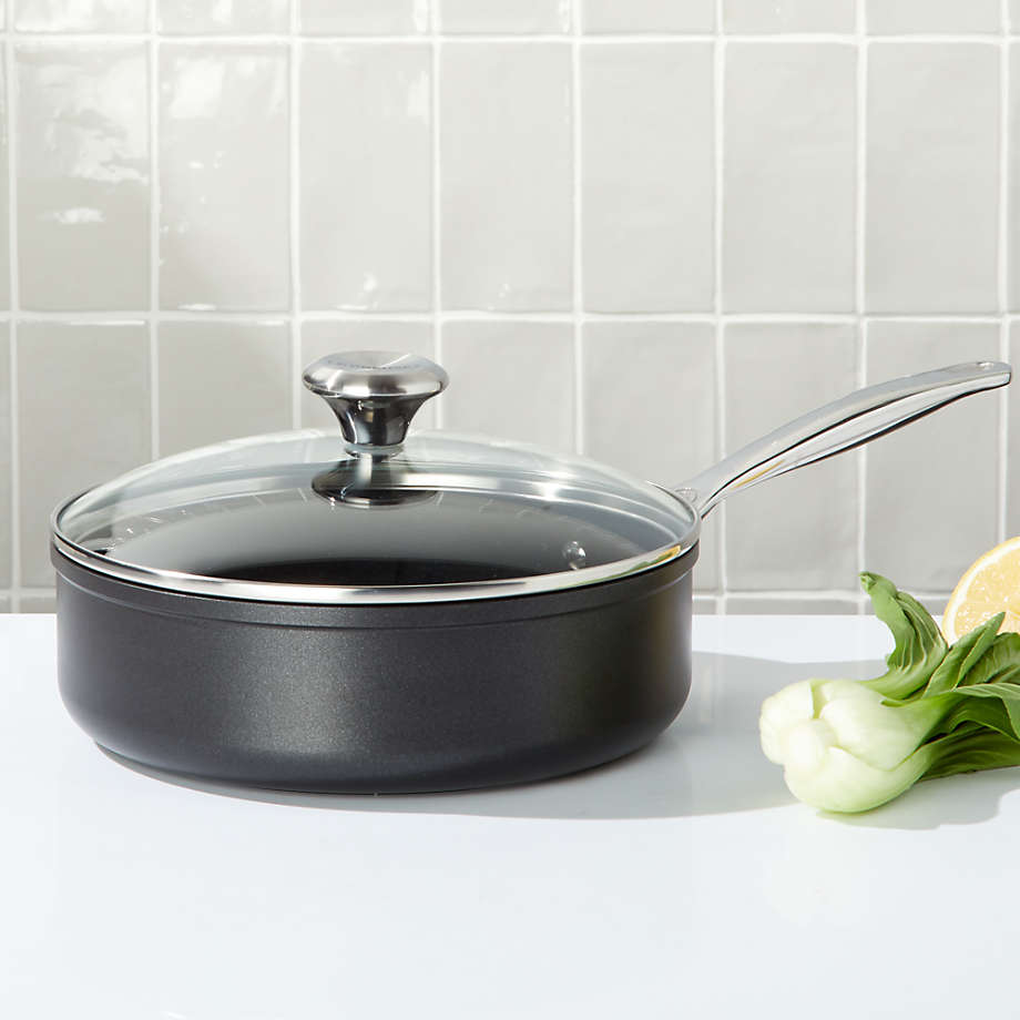  Le Creuset Toughened Nonstick PRO Saucepan With Glass Lid, 2  qt.: Home & Kitchen