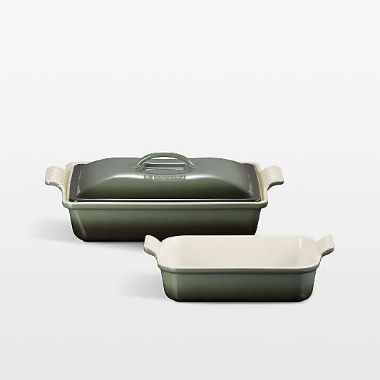 Le Creuset ® Thyme 3-Piece Heritage Rectangular Casserole Dish Set