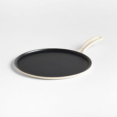 View Le Creuset ® Heritage Traditional Round 10.25" Cream Crepe Pan details