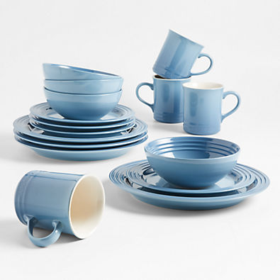 View Le Creuset ® 16-Piece Chambray Blue Dinnerware Set details