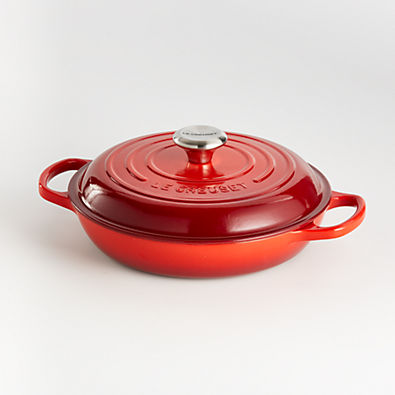 View Le Creuset ® Signature 2.25-Qt. Cerise Enameled Cast Iron Braiser details