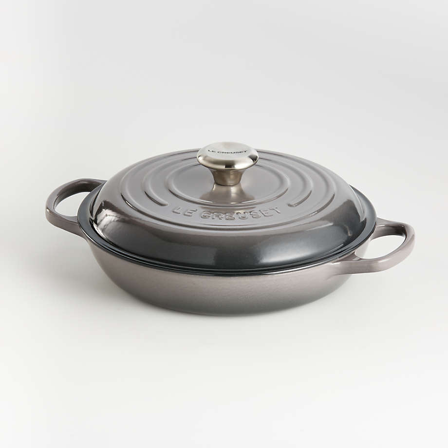 Le Creuset 2.25-Quart Oyster Everyday Pan with Lid + Reviews | Crate ...