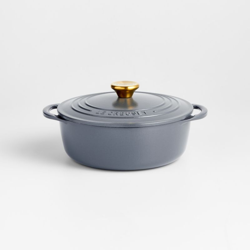 Le Creuset Graphite 2.75-Qt. Shallow Round Dutch Oven + Reviews | Crate ...