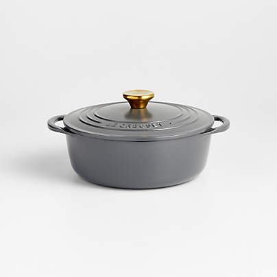 Le Creuset Shallot 2.75-Qt. Shallow Round Oven + Reviews | Crate & Barrel