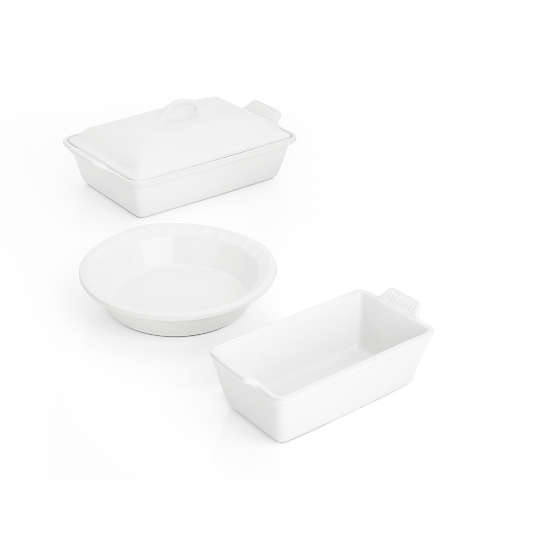 Le Creuset ® 4-Piece White Ceramic Bakeware Set