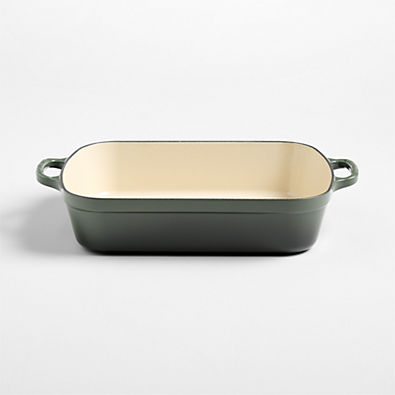 View Le Creuset ® Signature 5.25-Qt. Thyme Enameled Cast Iron Rectangular Roaster details
