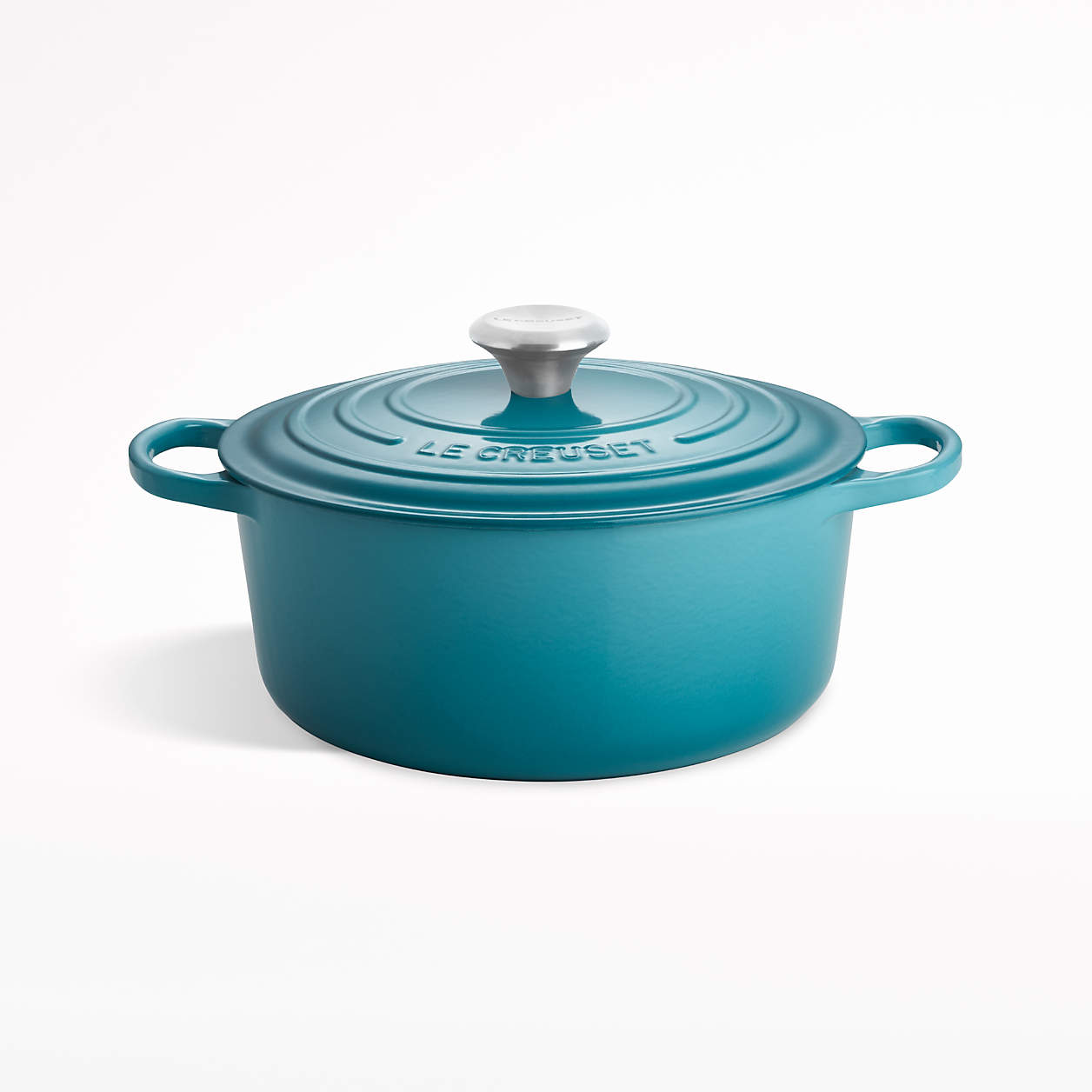 Le Creuset Signature 5.5Qt. Round Caribbean Blue Enameled Cast Iron