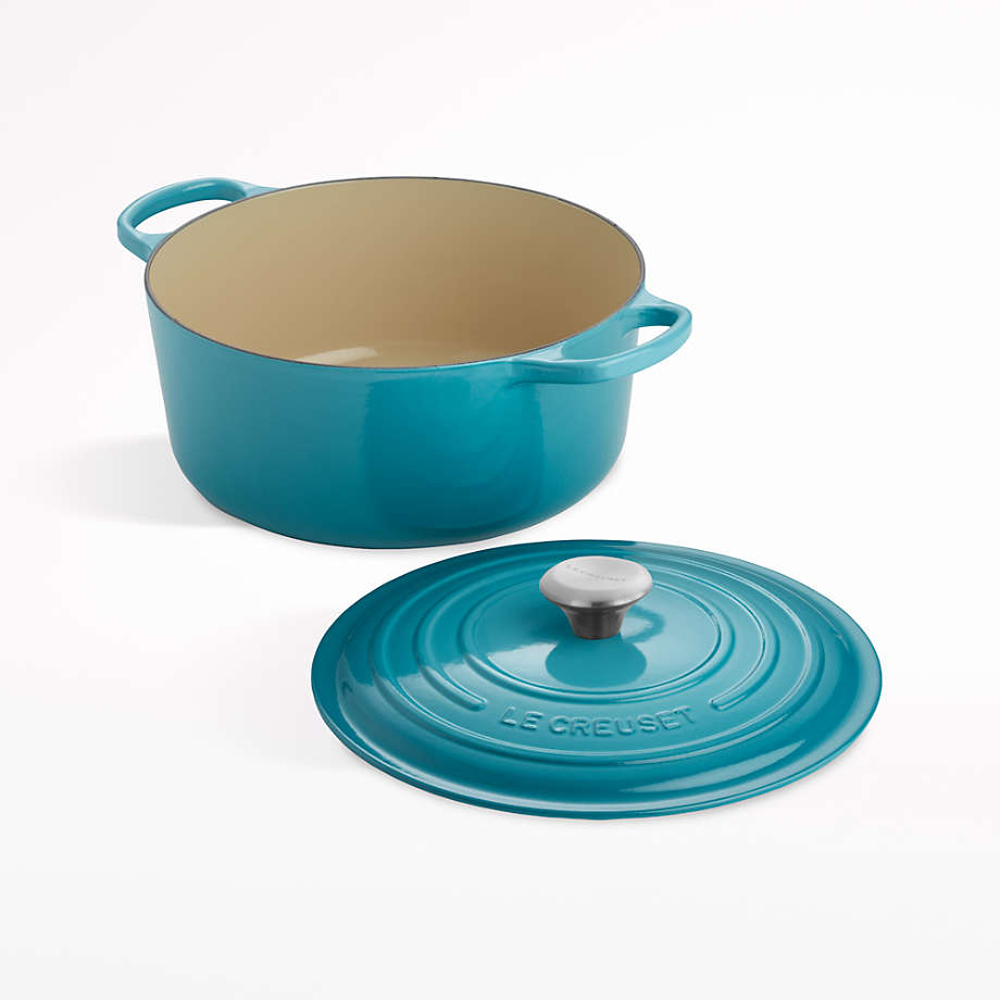 Le Creuset Signature Wide Oval 3.5-Qt. Caribbean Blue Enameled