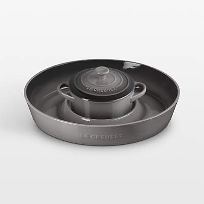 Le Creuset ® Oyster Chip & Dip with 24-oz. Mini Cocotte 2-Piece Set