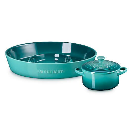 Le Creuset ® Riviera Chip & Dip with 24-oz. Mini Cocotte 2-Piece Set