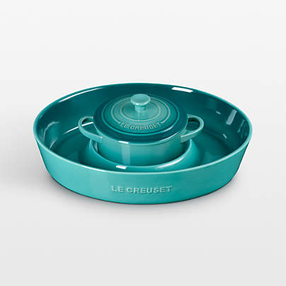 Le Creuset ® Riviera Chip & Dip with 24-oz. Mini Cocotte 2-Piece Set