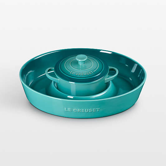 Le Creuset ® Riviera Chip & Dip with 24-oz. Mini Cocotte 2-Piece Set