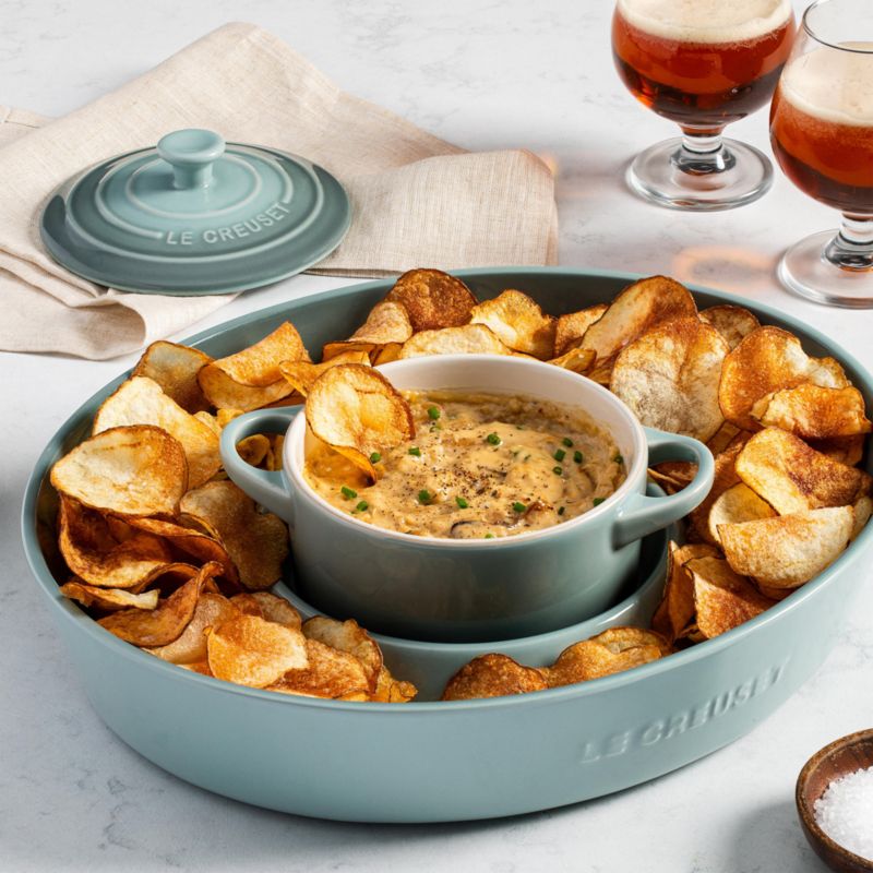 Le Creuset ® Sea Salt Chip & Dip with 24-oz. Mini Cocotte 2-Piece Set - image 1 of 4