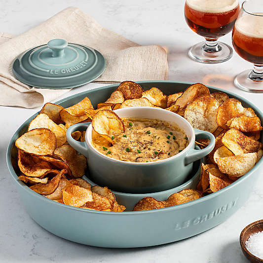 Le Creuset ® Sea Salt Chip & Dip with 24-oz. Mini Cocotte 2-Piece Set