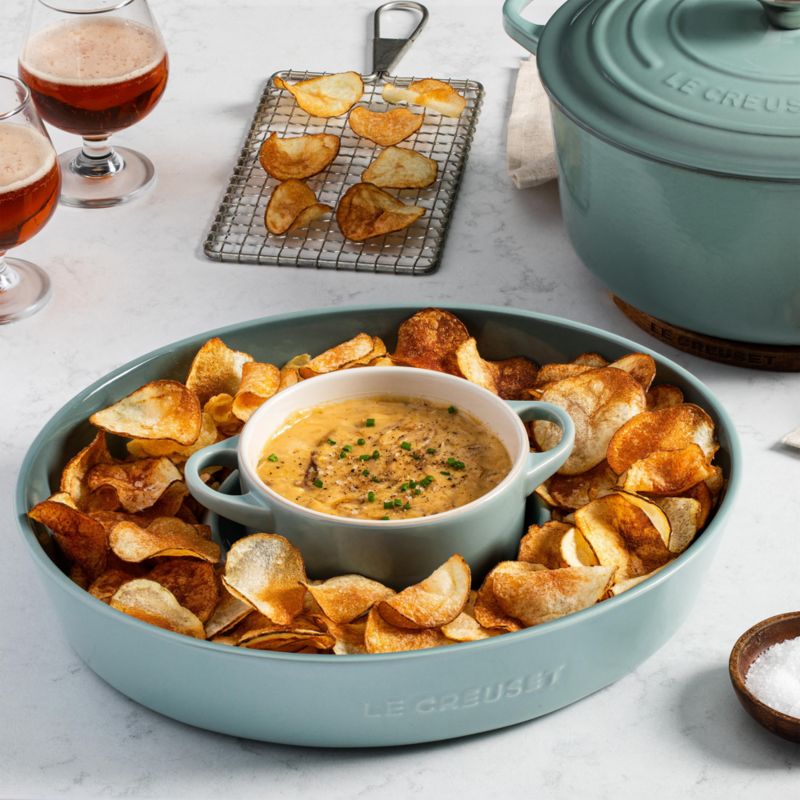 Le Creuset ® Sea Salt Chip & Dip with 24-oz. Mini Cocotte 2-Piece Set - image 2 of 4