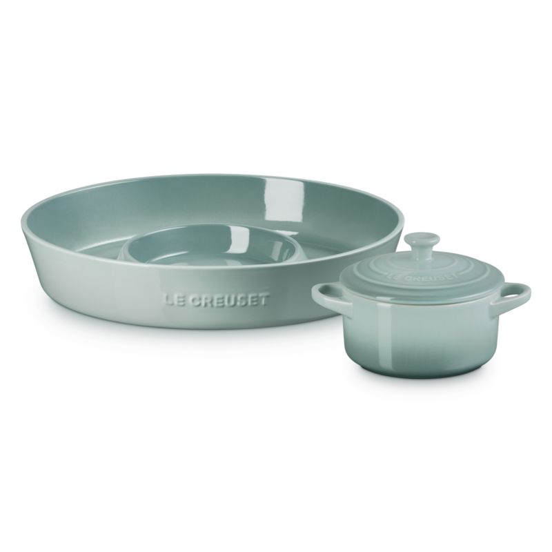 Le Creuset ® Sea Salt Chip & Dip with 24-oz. Mini Cocotte 2-Piece Set - image 3 of 4