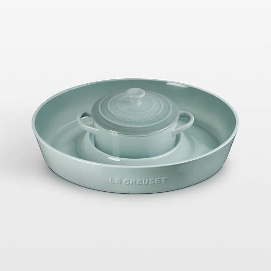 Le Creuset ® Sea Salt Chip & Dip with 24-oz. Mini Cocotte 2-Piece Set