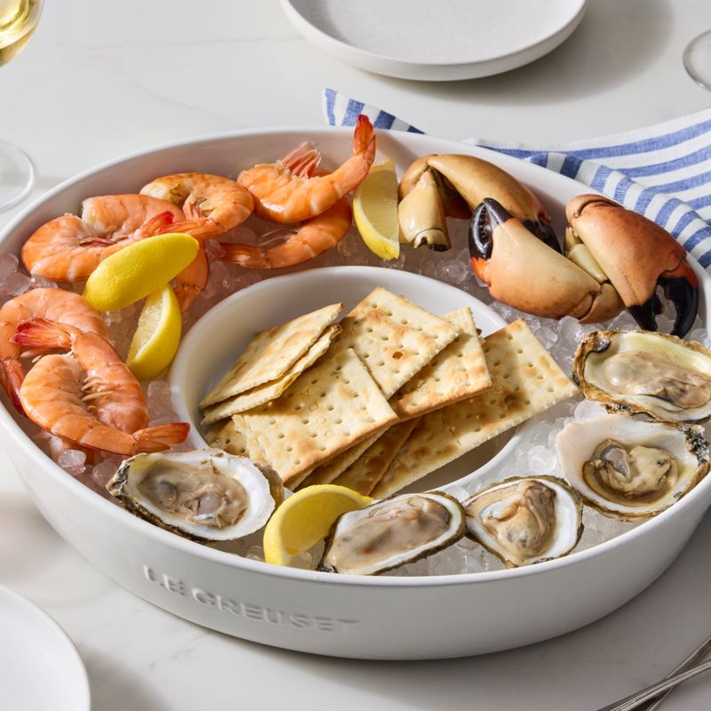 Le Creuset ® White Chip & Dip with 24-oz. Mini Cocotte 2-Piece Set - image 2 of 6