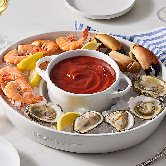 Le Creuset ® White Chip & Dip with 24-oz. Mini Cocotte 2-Piece Set