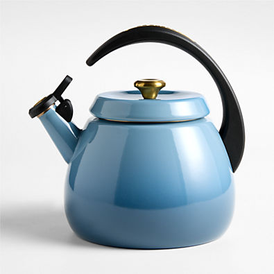 View Le Creuset ® Signature Cloche 2.2-Qt. Chambray Whistling Tea Kettle details