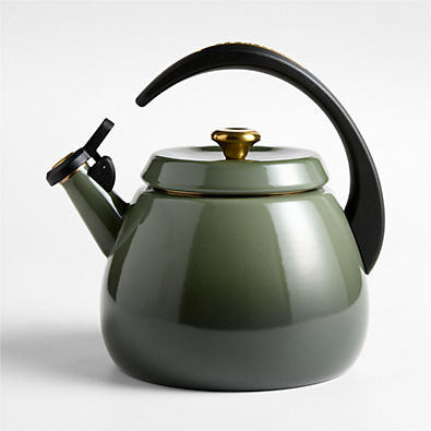 View Le Creuset ® Signature Cloche 2.2-Qt. Thyme Whistling Tea Kettle details
