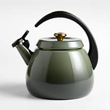 Le Creuset Signature Cloche 2.2-Qt. Thyme Whistling Tea Kettle + Reviews | Crate & Barrel