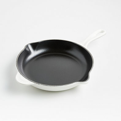 View Le Creuset ® Classic 9" White Enameled Cast Iron Skillet details
